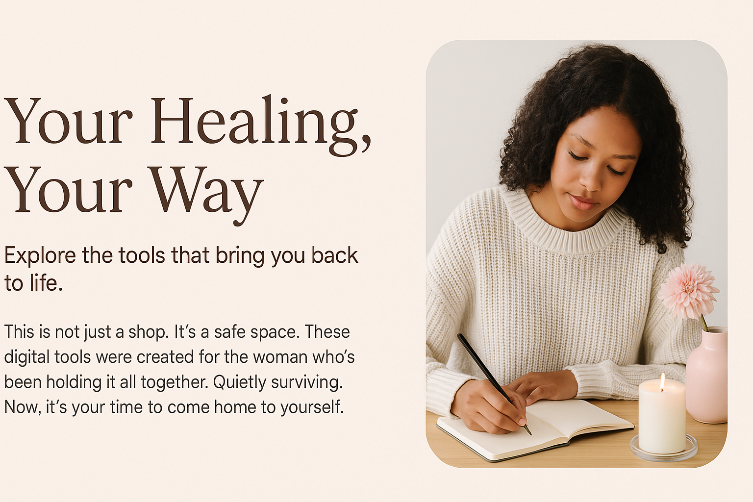 your healing image Digital Healing Products for Women