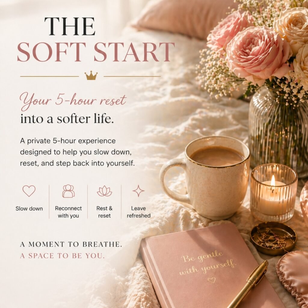 Soft life reset experience for women in Cape Town with calm luxury setting and peaceful atmosphere